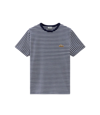 Woolrich Tee blue stripe