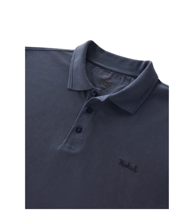 Woolrich Mackinack polo melton blue