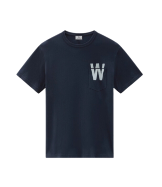 Woolrich Flag tee melton blue