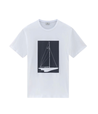 Woolrich Boat tee bright white