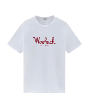 Woolrich Embroidered logo tee bright white