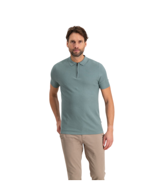 Saint Steve Noah polo s/s silver green