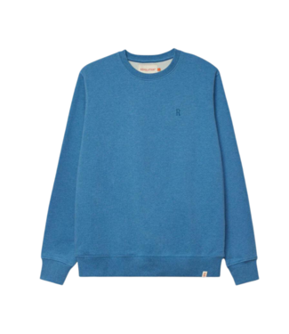 Revolution Regular crewneck Gir blue-melange