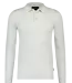 Saint Steve  Berend polo l/s white melange 19478-10001