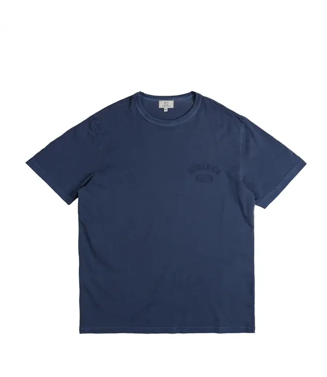 Woolrich  Garment dyed logo tee maritime blue CFWOTE0126MRUT3709-31108