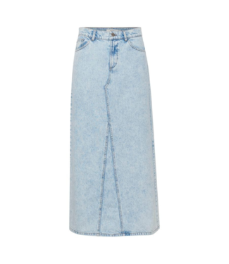 Gestuz Mily long skirt mid blue washed