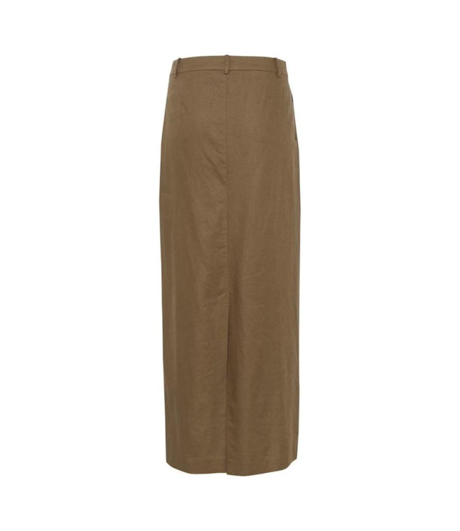 Gestuz Liza linen skirt stone gray 10909103-180615