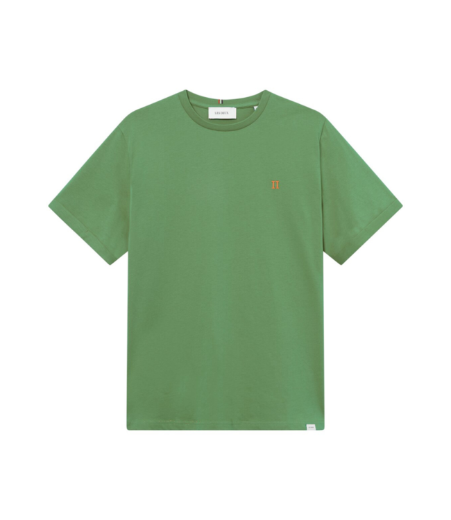 Les Deux Nørregaard t-shirt - seasonal vintage green/orange LDM101155-565730