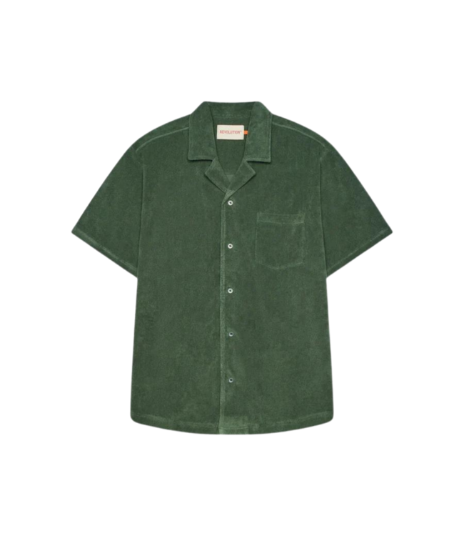 Revolution Terry Cuban Shirt Dustgreen 3823-Dustgreen