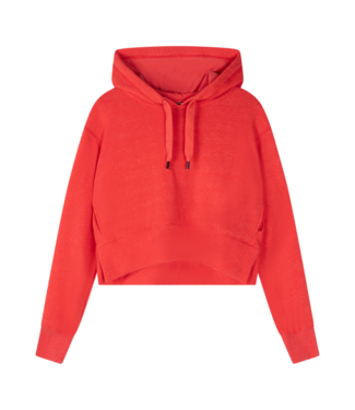 10Days Cropped hoodie poppy red