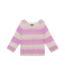 10Days Sweater thin knit stripes light safari/violet 20-606-4202-3051