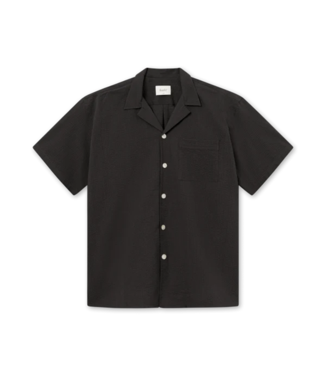 Foret Hush ss shirt washed black F4106-F4106