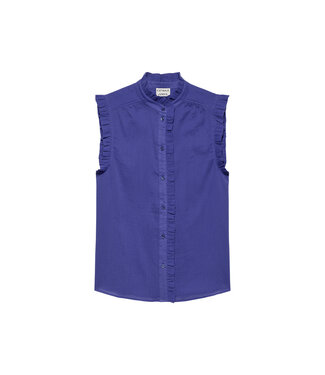 Catwalk Junkie Ruffle blouse ultra marine