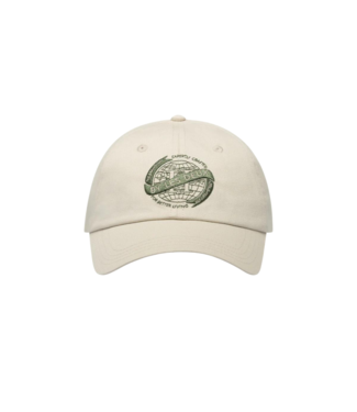 Les Deux Globe dad cap ivory vintage green