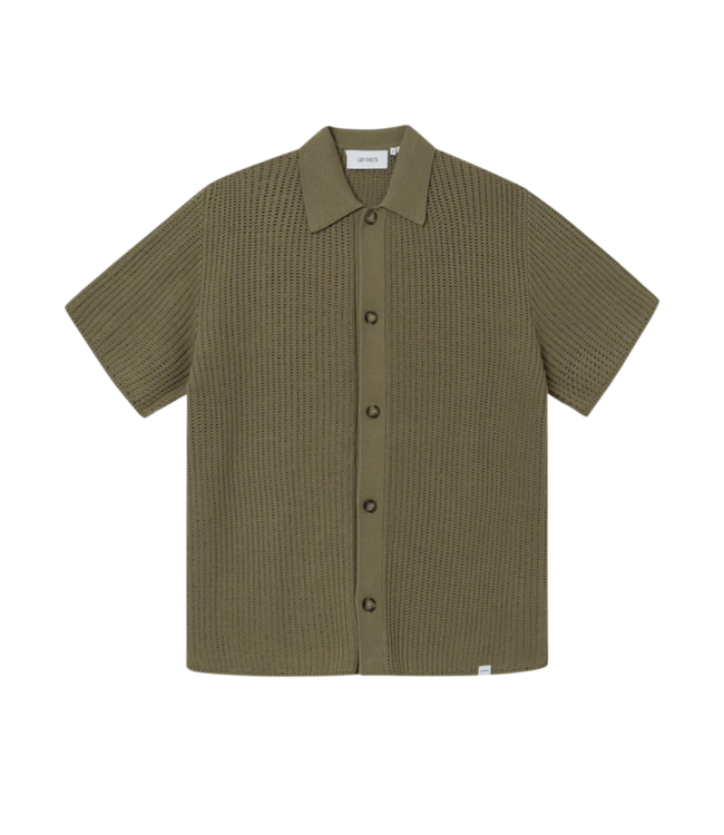 Les Deux Gustavo knit shirt surplus green LDM401085-550550