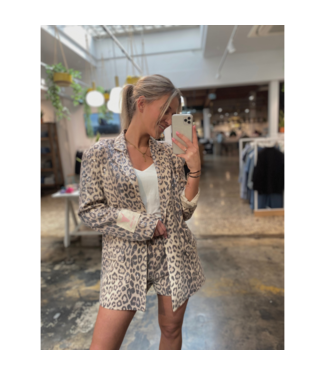 Alix the Label Animal sequin blazer animal