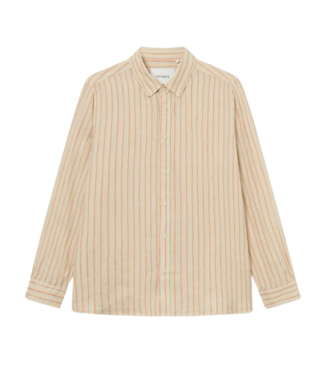 Les Deux kristian linen b.d. shirt ivory/baked papaya