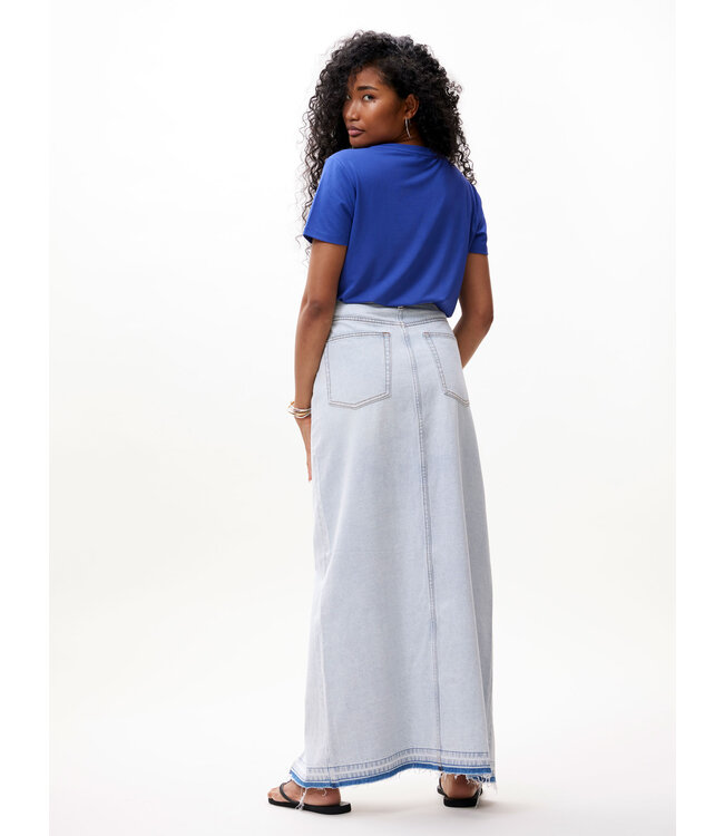 Catwalk Junkie Maxi denim skirt washed blue 2302044203-676