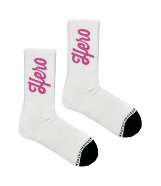 Heroes on Socks Curly sock pink
