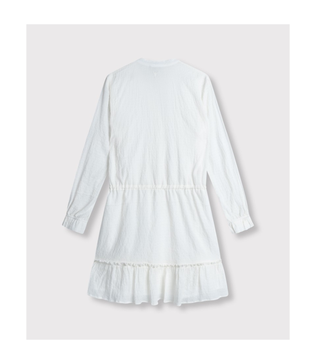 Alix the Label Chiffon dress light ecru – Stylish dress with modern fit