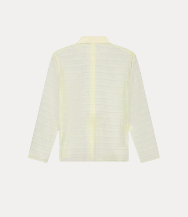 Olaf Sheer slim shirt ivory W170303-IVORY