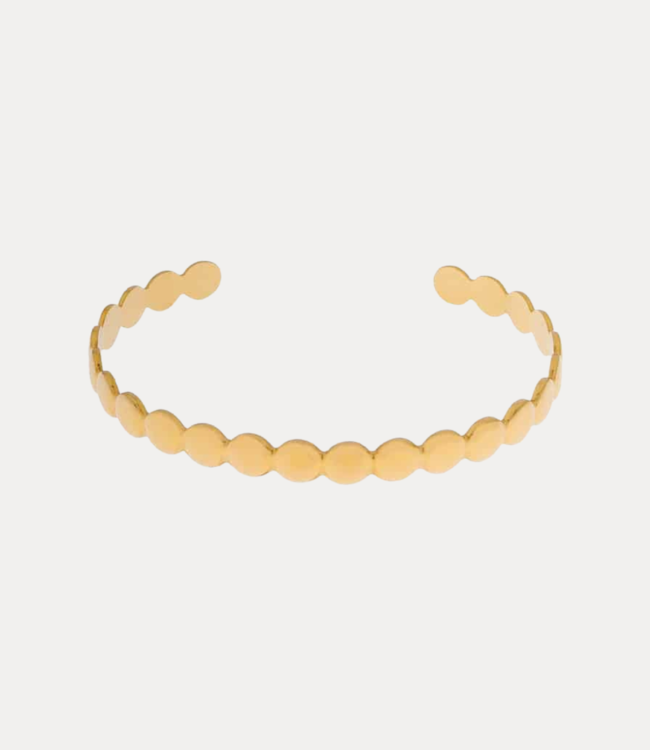 Label Kiki Round bangle gold KEX026-GOLD