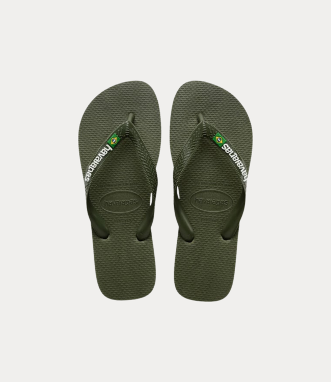 Havaianas Brasil logo green olive green olive 4110850-5983