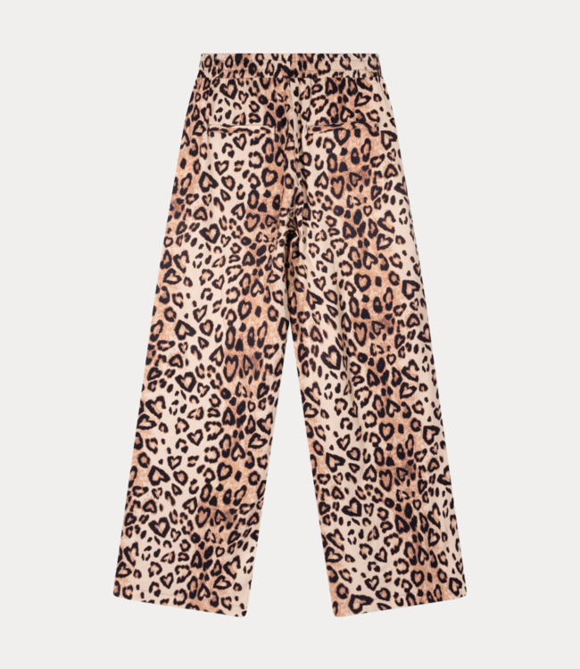 Alix the Label Twill leopard pant animal – Modern pants with sleek fit