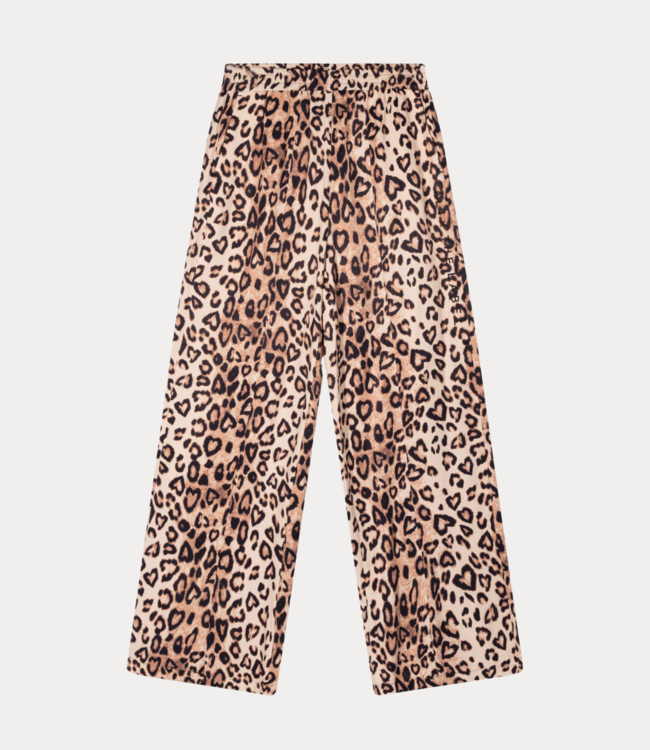 Alix the Label Twill leopard pant animal – Modern pants with sleek fit