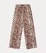 Alix the Label Twill leopard broek animal – Moderne broek met strakke pa