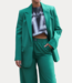 Alix the Label Pinstripe relaxed blazer deep green 2408441781-780