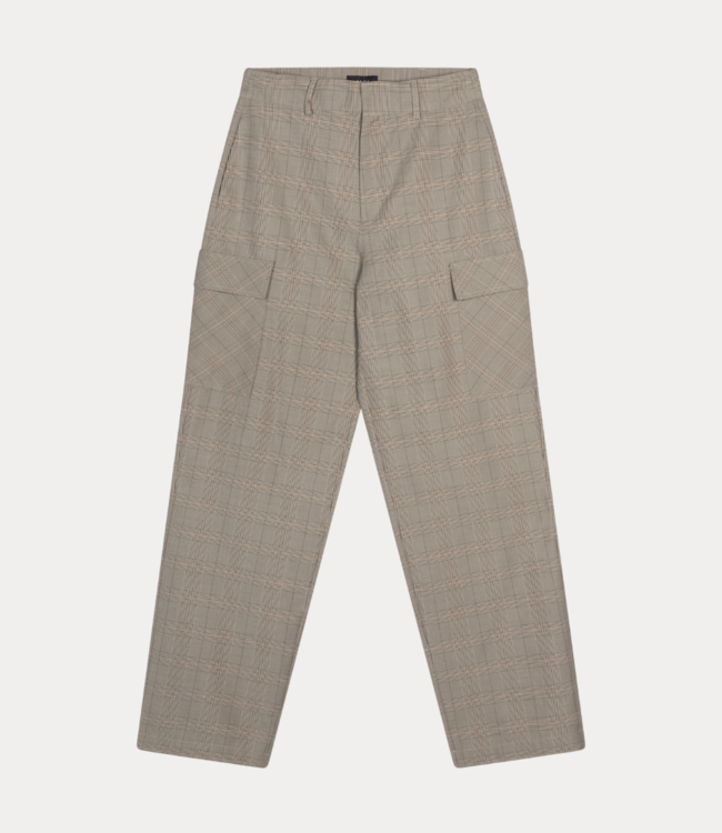 Alix the Label Check cargo pant camel 2408133775-620