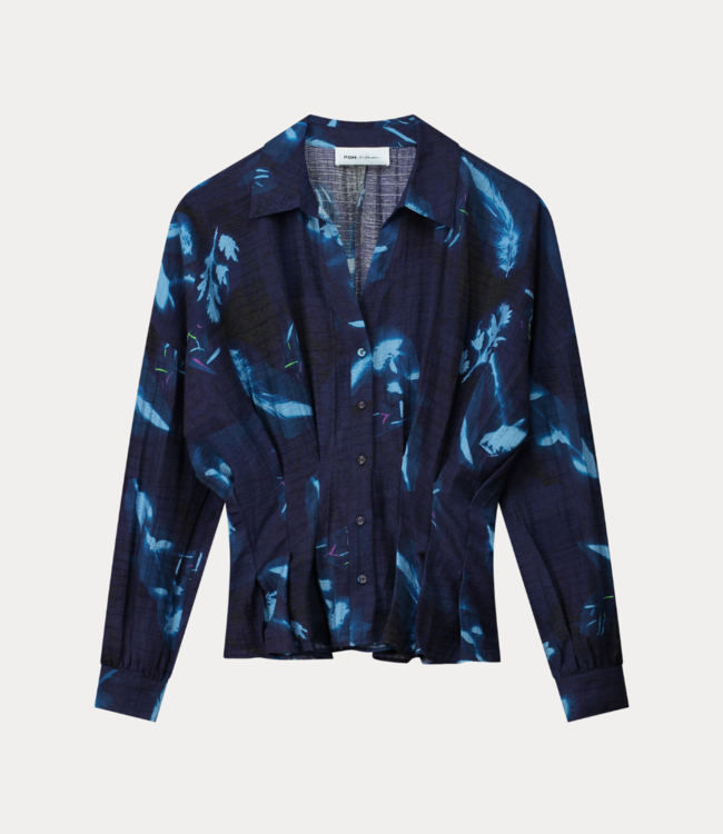 POM Amsterdam Blouse - feathers and florals SP7959-998