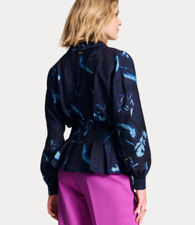 POM Amsterdam Blouse - feathers and florals SP7959-998