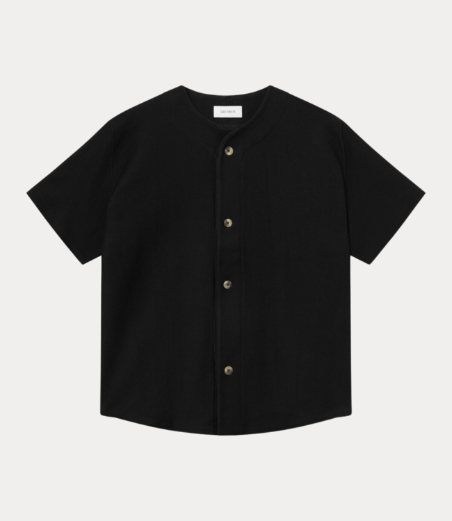 Les Deux Barry baseball jersey ss shirt black LDM101171-100100