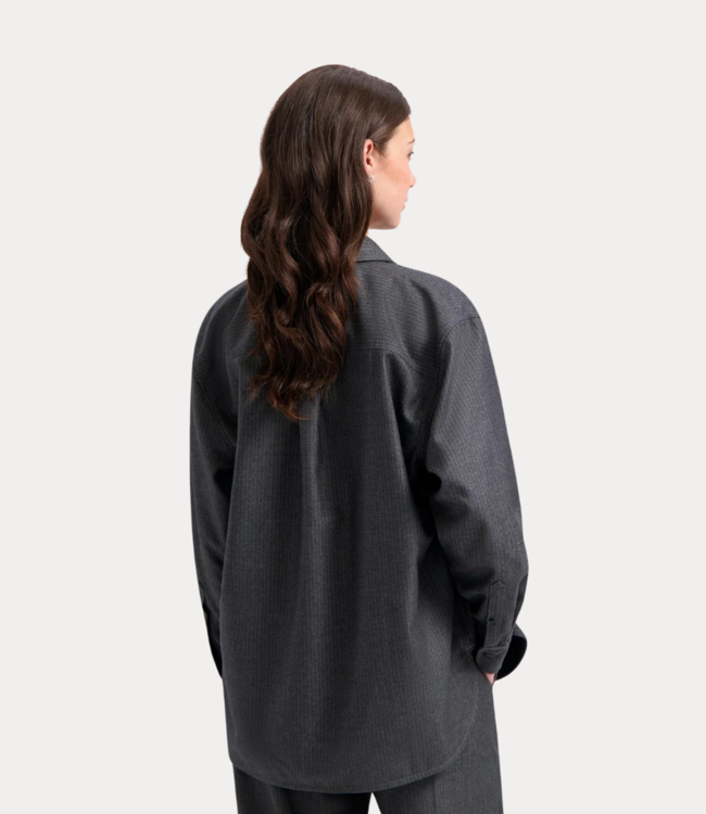 Olaf Drapey shirt grey W180308-GREY