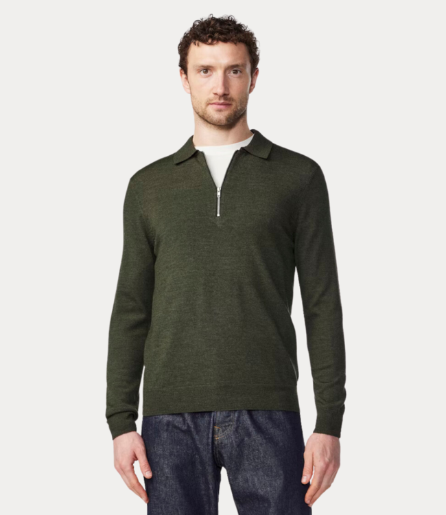 NN.07 Sergio Zip Polo 6605 dark army  2386605611-354