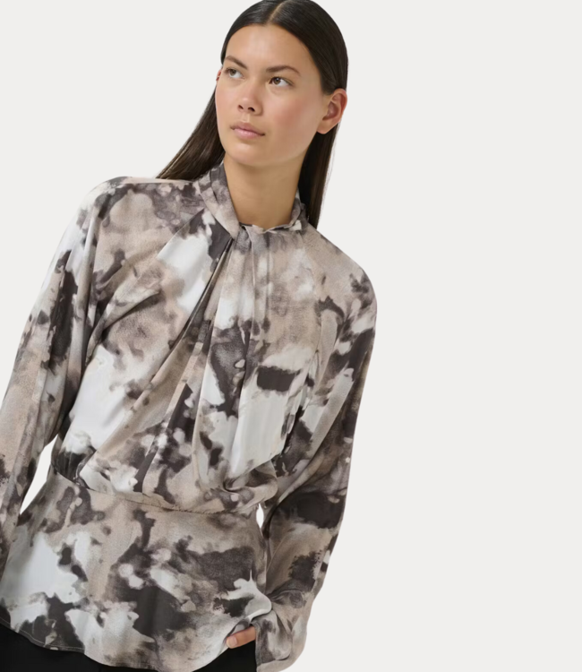 Karen By Simonsen kbRosemarie blouse rosemarie aop 1 thunderstorm 10105131-106471