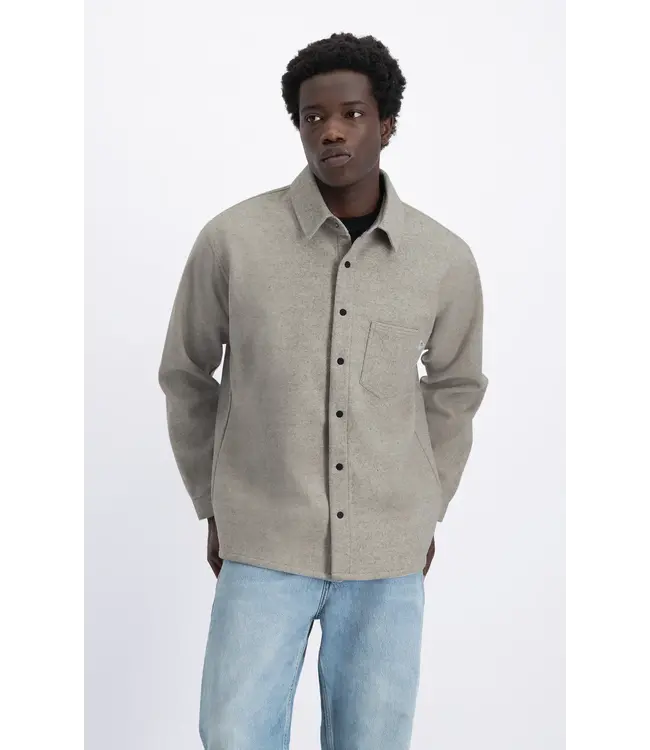 Law of the Sea Preston shirt grey melange 2443054-GREY MELANGE