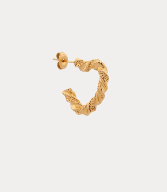 Label Kiki Twisted love hoop gold