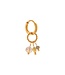 Label Kiki Twisted stones hoop gold KSH2401-GOLD