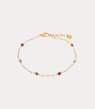 Label Kiki Dottie ruby bracelet gold