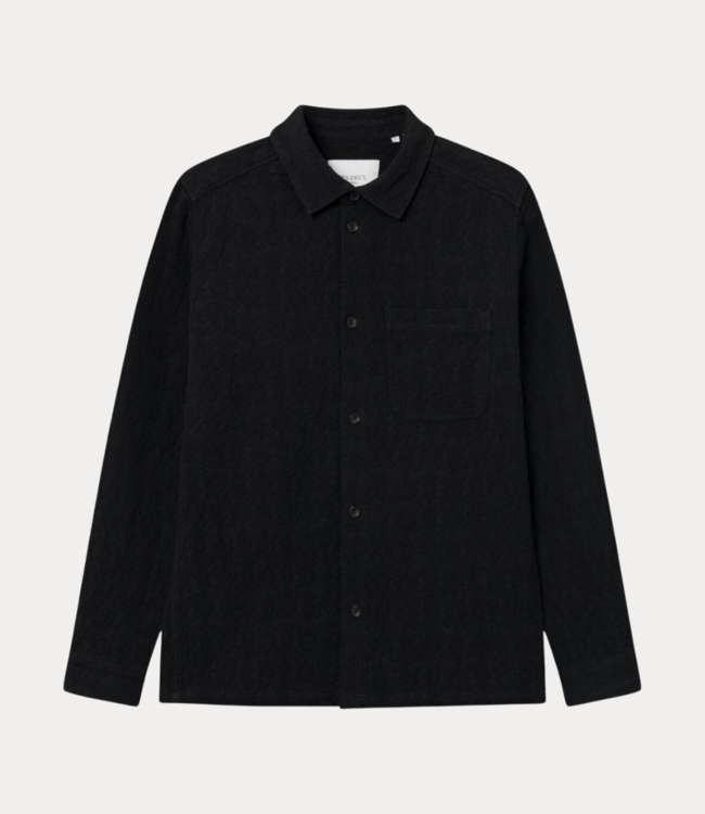 Les Deux Kevin Textured Shirt black LDM410191-100100