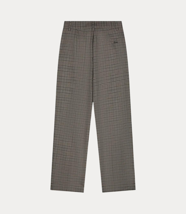 Olaf check tailored straight pants grey check W180405-GREY CHECK