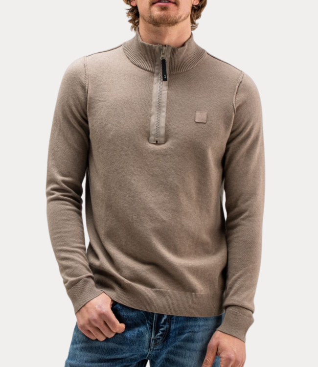Butcher of Blue Clifden Halfzip Casablanca Beige