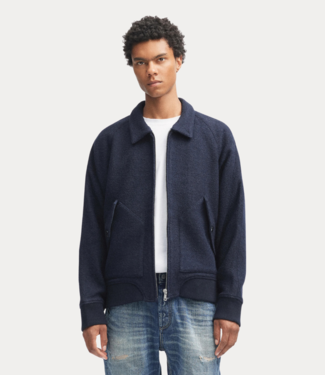 Denham lennon wool bomber jacket bwm navy blazer