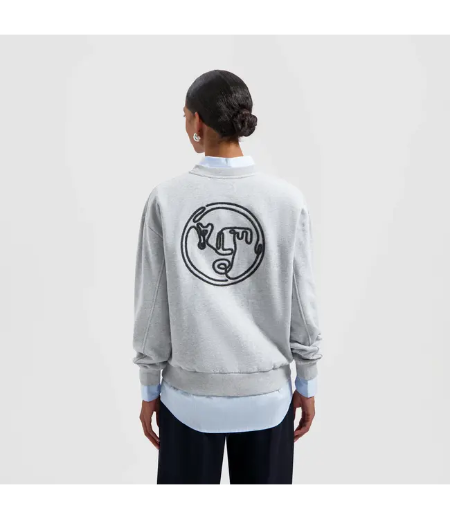 Olaf Nostalgia face crewneck htr grey W190202-HTR GREY