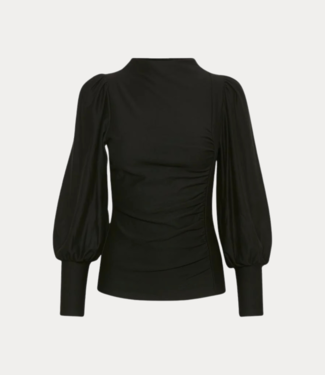 Gestuz Rifagz puff blouse black