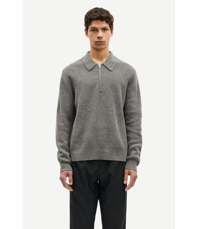 Samsoe Samsoe  saisaks hz polo 15010 dark grey mel. M24300014-CLR000659