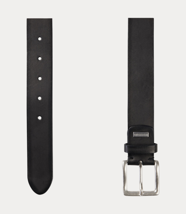 Profuomo Belt leather full grain black PP2R00005A-BLACK